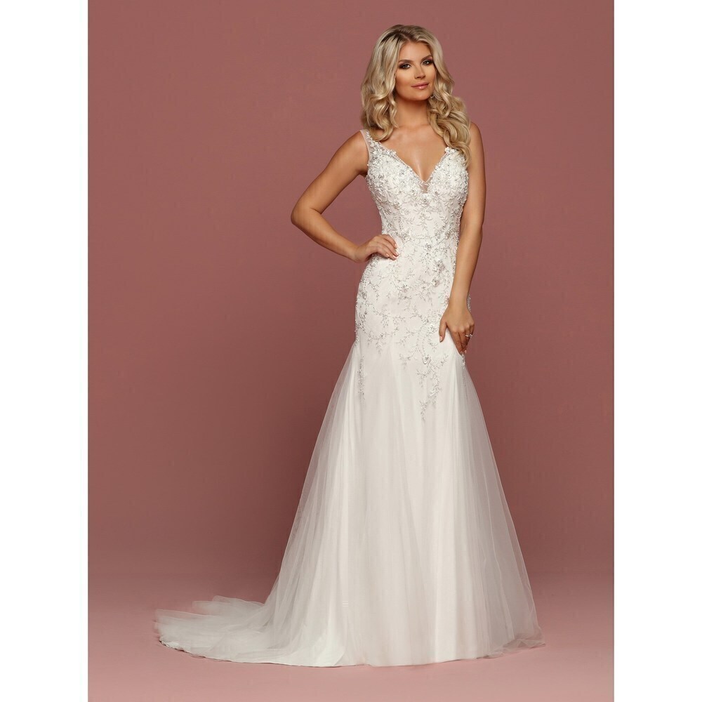 Da Vinci Lace Fit & Flare Bridal Wedding Dress 50484
